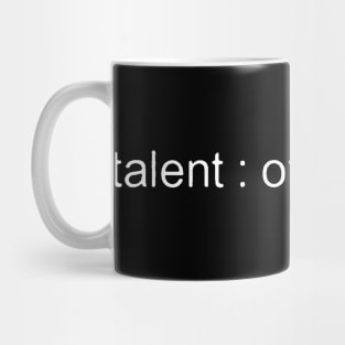 my talent is overthinking Mug